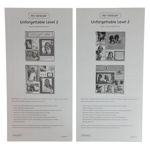 Close to My Heart Reflections Stickease X7106C Unforgettable Cherish Flowers NEW - Picture 4 of 4